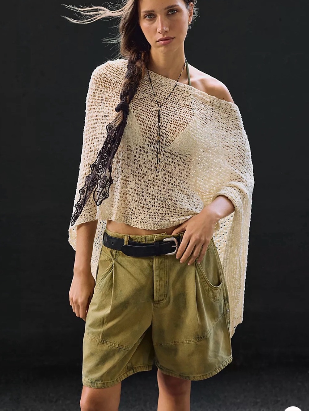 Free People Wild Rebel Barrel Shorts NWT - Picture 2 of 6